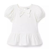 The Peplum Bow Top