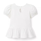 The Peplum Bow Top