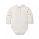 Baby Embroidered Holiday Collar Bodysuit