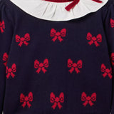 Bow Ruffle Collar Jumper