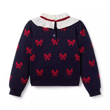 Bow Ruffle Collar Jumper