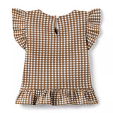 Gingham Ruffle Top