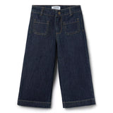 The Patch Pocket Wide Leg Jean In Dark Wash