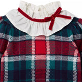 Tartan Ruffle Collar Jumper