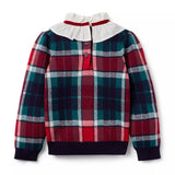 Tartan Ruffle Collar Jumper