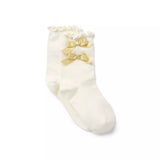 Ruffle Cuff Bow Sock