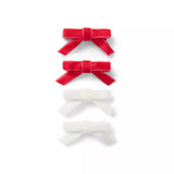 Velvet Bow Hair Clip Set