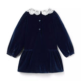 The Velvet Lace Collar Dress