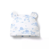 Baby Meadow Toile Bear Ear Beanie