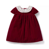 The Velvet Lace Collar Baby Dress
