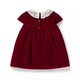 The Velvet Lace Collar Baby Dress