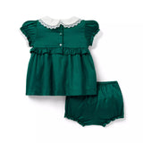 Baby Sateen Collared Matching Set