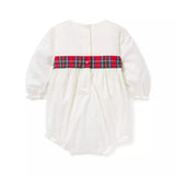 The Tartan Bow Baby Romper