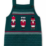 Baby Nutcracker Knit Dungarees