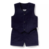 The Well Suited Velvet Baby Set