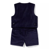 The Well Suited Velvet Baby Set