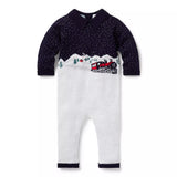 Baby Train Collared One-Piece