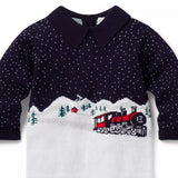 Baby Train Collared One-Piece