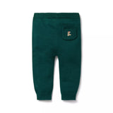 Baby Embroidered Pocket Knit Trouser