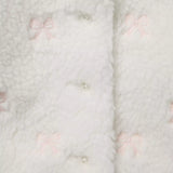 Baby Embroidered Bow Sherpa Jacket