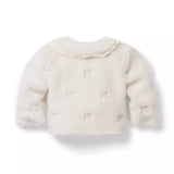 Baby Embroidered Bow Sherpa Jacket