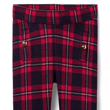 Tartan Jacquard Button Trouser