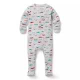 Baby Organic Cotton Racecar Footed Pyjama