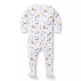 Baby Organic Cotton Paris Cat Footed Pyjama