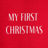 Baby Organic Cotton First Christmas Footed Pyjama