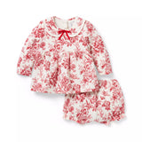 The Floral Toile Quilted Matching Baby Set