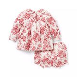 The Floral Toile Quilted Matching Baby Set